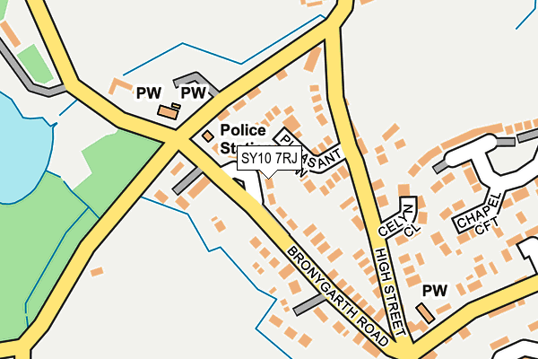 SY10 7RJ map - OS OpenMap – Local (Ordnance Survey) SY10 7RJ map - OS OpenMap – Local (Ordnance Survey)