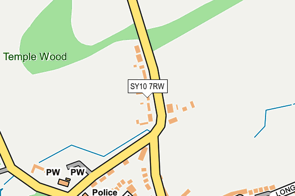 SY10 7RW map - OS OpenMap – Local (Ordnance Survey) SY10 7RW map - OS OpenMap – Local (Ordnance Survey)