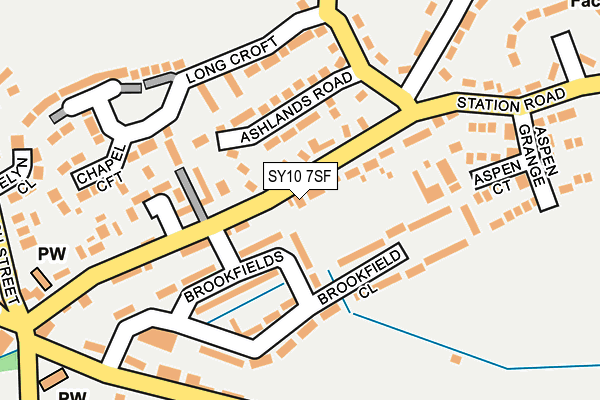 SY10 7SF map - OS OpenMap – Local (Ordnance Survey) SY10 7SF map - OS OpenMap – Local (Ordnance Survey)