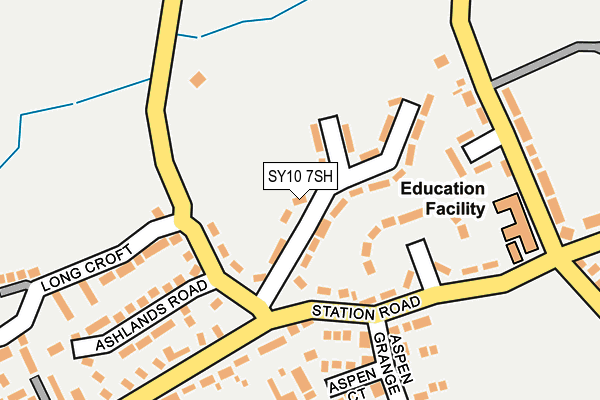 SY10 7SH map - OS OpenMap – Local (Ordnance Survey) SY10 7SH map - OS OpenMap – Local (Ordnance Survey)