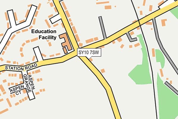 SY10 7SW map - OS OpenMap – Local (Ordnance Survey) SY10 7SW map - OS OpenMap – Local (Ordnance Survey)