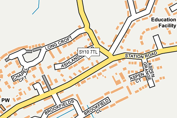 SY10 7TL map - OS OpenMap – Local (Ordnance Survey) SY10 7TL map - OS OpenMap – Local (Ordnance Survey)
