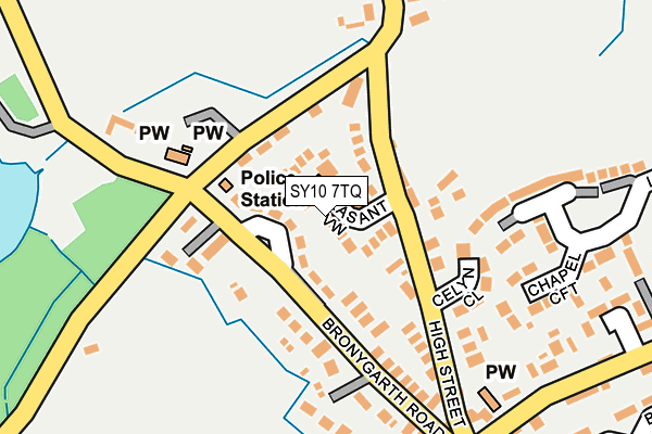 SY10 7TQ map - OS OpenMap – Local (Ordnance Survey) SY10 7TQ map - OS OpenMap – Local (Ordnance Survey)
