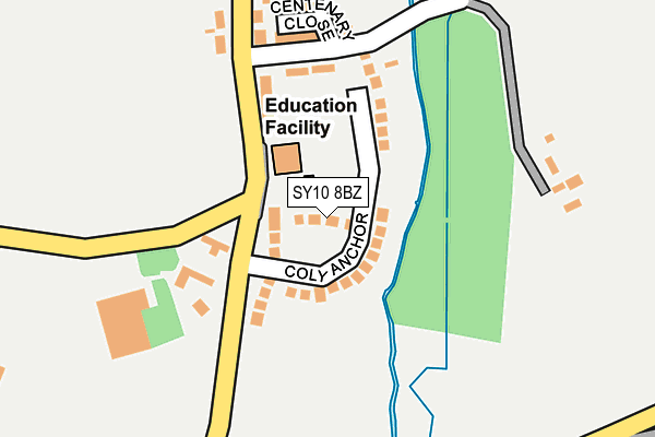 SY10 8BZ map - OS OpenMap – Local (Ordnance Survey) SY10 8BZ map - OS OpenMap – Local (Ordnance Survey)