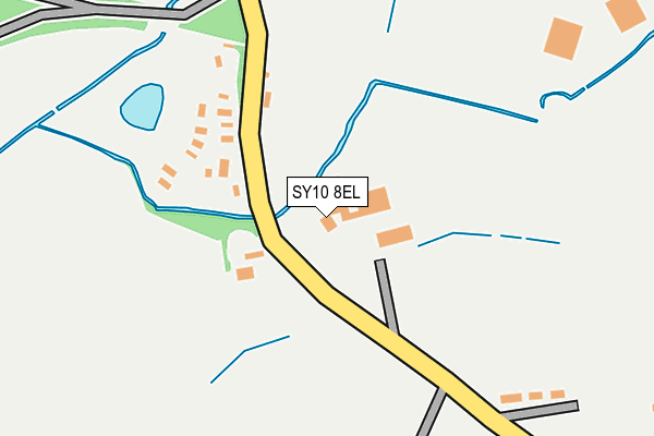 SY10 8EL map - OS OpenMap – Local (Ordnance Survey) SY10 8EL map - OS OpenMap – Local (Ordnance Survey)