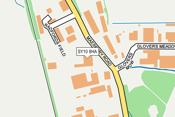 SY10 8HA map - OS OpenMap – Local (Ordnance Survey) SY10 8HA map - OS OpenMap – Local (Ordnance Survey)