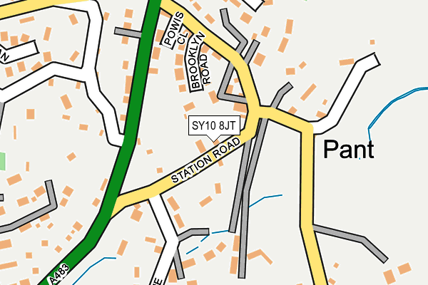 SY10 8JT map - OS OpenMap – Local (Ordnance Survey) SY10 8JT map - OS OpenMap – Local (Ordnance Survey)