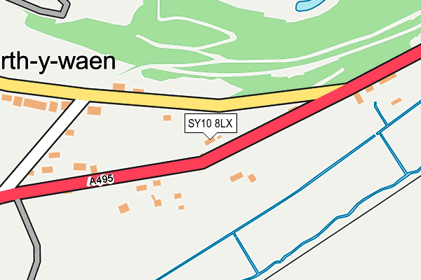 SY10 8LX map - OS OpenMap – Local (Ordnance Survey) SY10 8LX map - OS OpenMap – Local (Ordnance Survey)