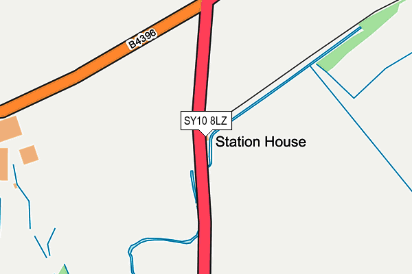 SY10 8LZ map - OS OpenMap – Local (Ordnance Survey) SY10 8LZ map - OS OpenMap – Local (Ordnance Survey)