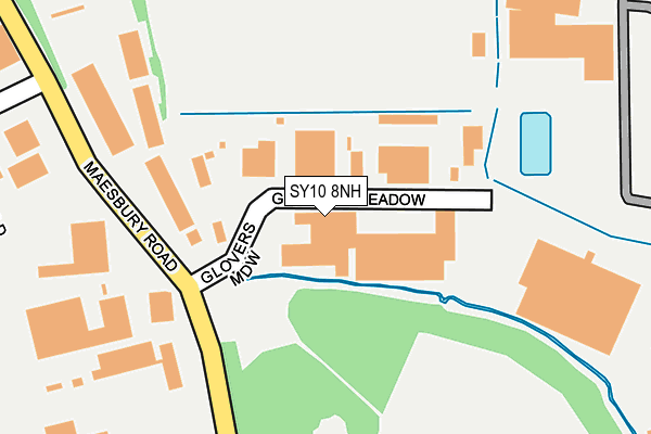 SY10 8NH map - OS OpenMap – Local (Ordnance Survey) SY10 8NH map - OS OpenMap – Local (Ordnance Survey)
