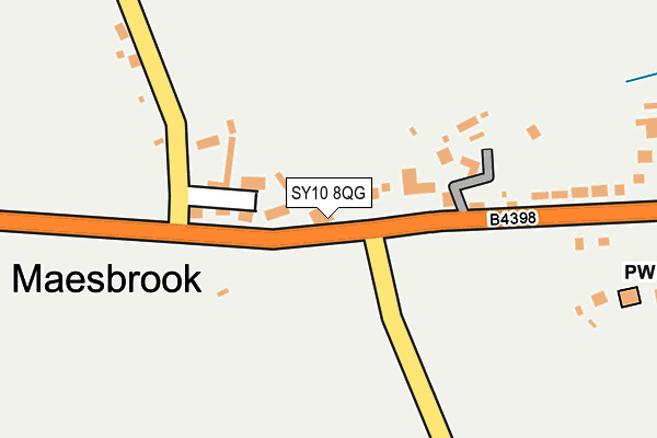 SY10 8QG map - OS OpenMap – Local (Ordnance Survey) SY10 8QG map - OS OpenMap – Local (Ordnance Survey)
