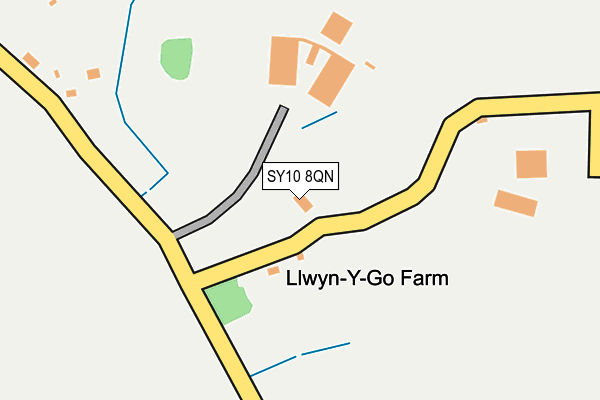 SY10 8QN map - OS OpenMap – Local (Ordnance Survey) SY10 8QN map - OS OpenMap – Local (Ordnance Survey)