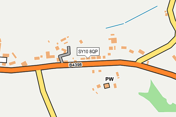 SY10 8QP map - OS OpenMap – Local (Ordnance Survey) SY10 8QP map - OS OpenMap – Local (Ordnance Survey)
