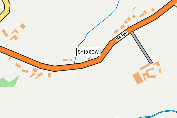SY10 8QW map - OS OpenMap – Local (Ordnance Survey) SY10 8QW map - OS OpenMap – Local (Ordnance Survey)