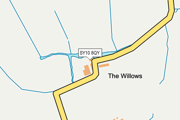 SY10 8QY map - OS OpenMap – Local (Ordnance Survey) SY10 8QY map - OS OpenMap – Local (Ordnance Survey)