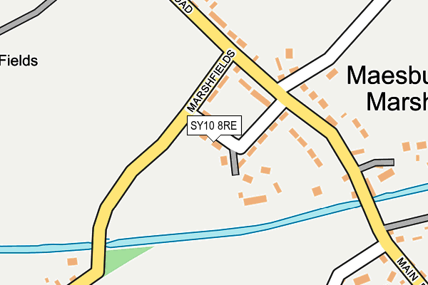 SY10 8RE map - OS OpenMap – Local (Ordnance Survey) SY10 8RE map - OS OpenMap – Local (Ordnance Survey)