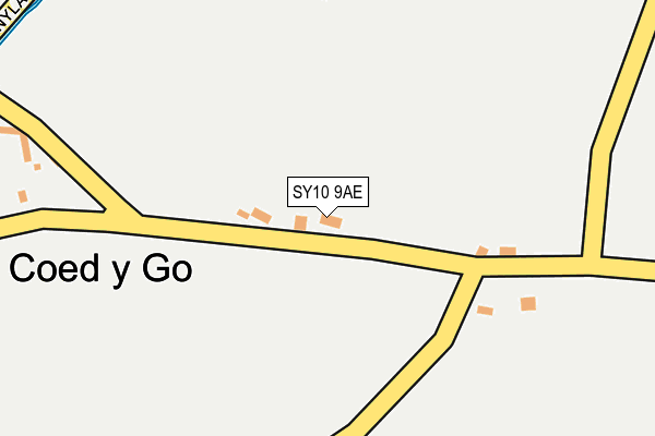 SY10 9AE map - OS OpenMap – Local (Ordnance Survey) SY10 9AE map - OS OpenMap – Local (Ordnance Survey)