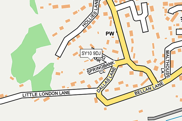 SY10 9DJ map - OS OpenMap – Local (Ordnance Survey) SY10 9DJ map - OS OpenMap – Local (Ordnance Survey)