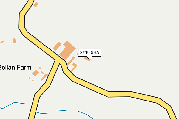 SY10 9HA map - OS OpenMap – Local (Ordnance Survey) SY10 9HA map - OS OpenMap – Local (Ordnance Survey)