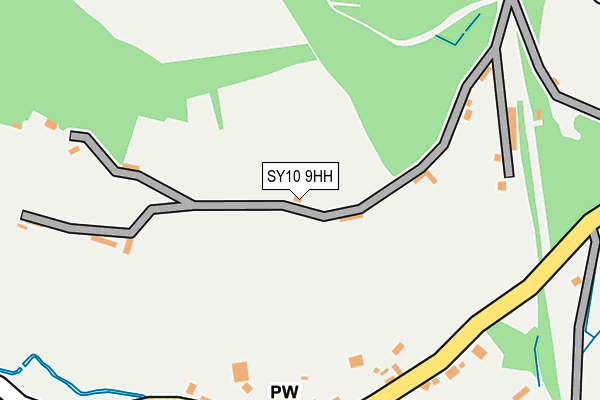 SY10 9HH map - OS OpenMap – Local (Ordnance Survey) SY10 9HH map - OS OpenMap – Local (Ordnance Survey)