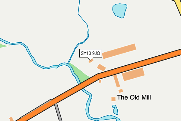 SY10 9JQ map - OS OpenMap – Local (Ordnance Survey) SY10 9JQ map - OS OpenMap – Local (Ordnance Survey)