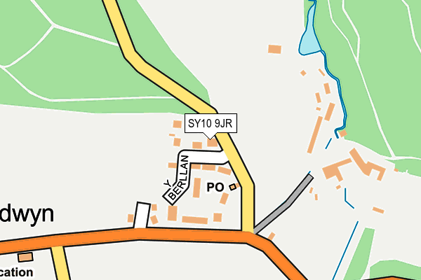 SY10 9JR map - OS OpenMap – Local (Ordnance Survey) SY10 9JR map - OS OpenMap – Local (Ordnance Survey)