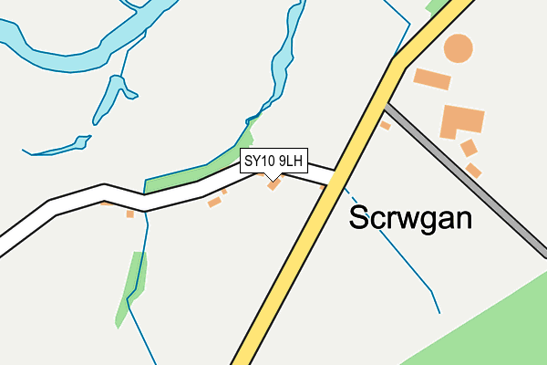 SY10 9LH map - OS OpenMap – Local (Ordnance Survey) SY10 9LH map - OS OpenMap – Local (Ordnance Survey)