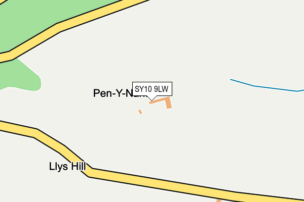 SY10 9LW map - OS OpenMap – Local (Ordnance Survey) SY10 9LW map - OS OpenMap – Local (Ordnance Survey)