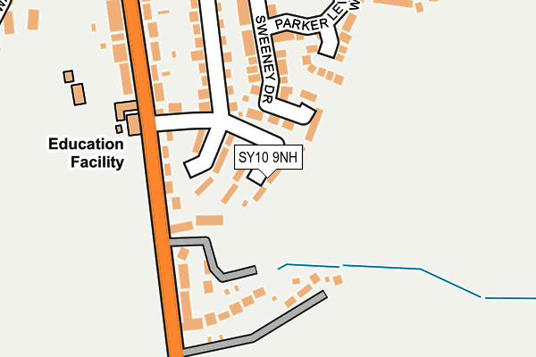 SY10 9NH map - OS OpenMap – Local (Ordnance Survey) SY10 9NH map - OS OpenMap – Local (Ordnance Survey)