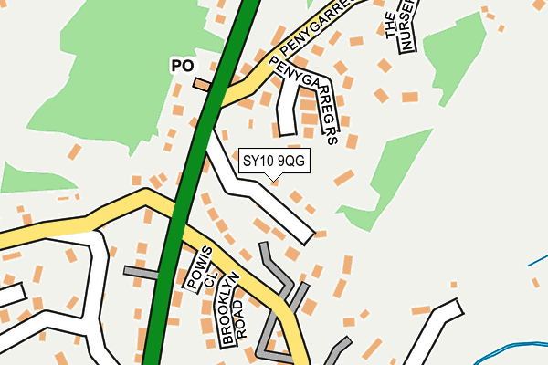 SY10 9QG map - OS OpenMap – Local (Ordnance Survey) SY10 9QG map - OS OpenMap – Local (Ordnance Survey)