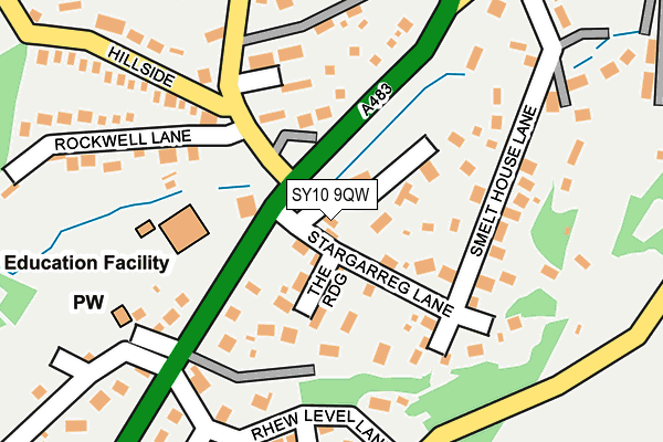 SY10 9QW map - OS OpenMap – Local (Ordnance Survey) SY10 9QW map - OS OpenMap – Local (Ordnance Survey)
