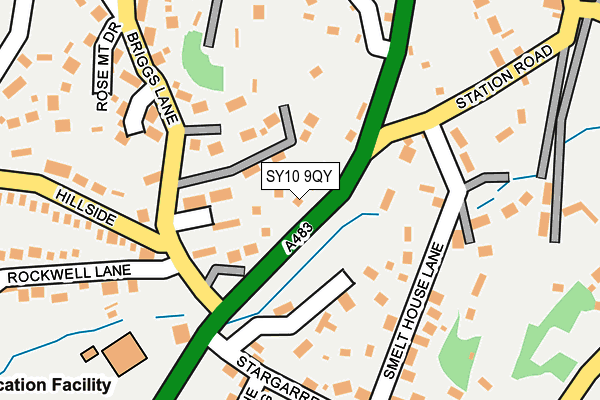 SY10 9QY map - OS OpenMap – Local (Ordnance Survey) SY10 9QY map - OS OpenMap – Local (Ordnance Survey)