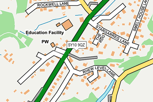 SY10 9QZ map - OS OpenMap – Local (Ordnance Survey) SY10 9QZ map - OS OpenMap – Local (Ordnance Survey)