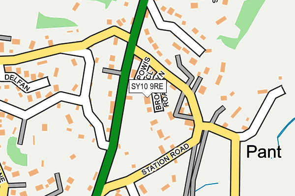 SY10 9RE map - OS OpenMap – Local (Ordnance Survey) SY10 9RE map - OS OpenMap – Local (Ordnance Survey)