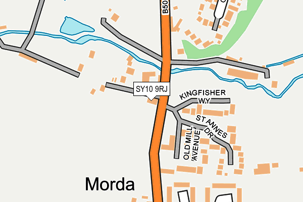 SY10 9RJ map - OS OpenMap – Local (Ordnance Survey) SY10 9RJ map - OS OpenMap – Local (Ordnance Survey)