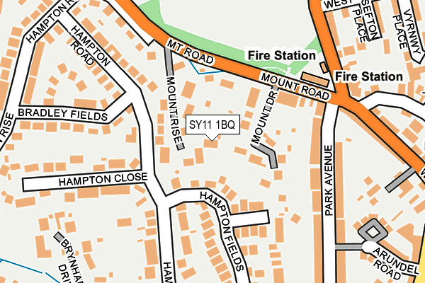 SY11 1BQ map - OS OpenMap – Local (Ordnance Survey) SY11 1BQ map - OS OpenMap – Local (Ordnance Survey)
