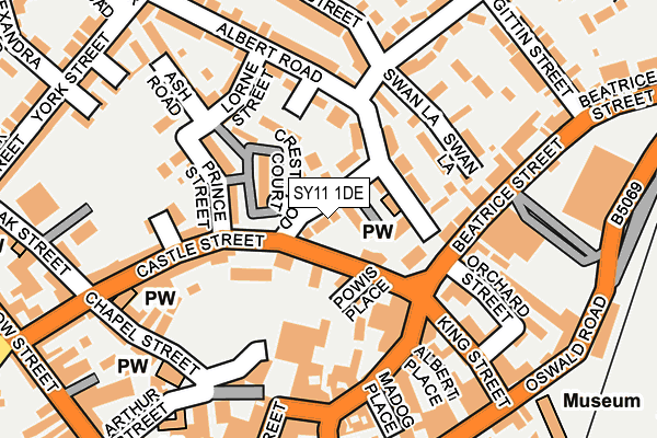 SY11 1DE map - OS OpenMap – Local (Ordnance Survey) SY11 1DE map - OS OpenMap – Local (Ordnance Survey)