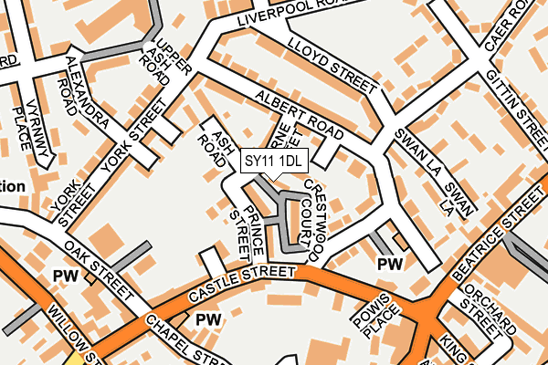 SY11 1DL map - OS OpenMap – Local (Ordnance Survey) SY11 1DL map - OS OpenMap – Local (Ordnance Survey)