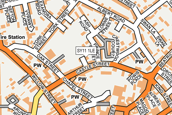 SY11 1LE map - OS OpenMap – Local (Ordnance Survey) SY11 1LE map - OS OpenMap – Local (Ordnance Survey)