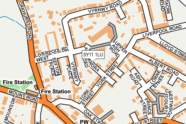SY11 1LU map - OS OpenMap – Local (Ordnance Survey) SY11 1LU map - OS OpenMap – Local (Ordnance Survey)