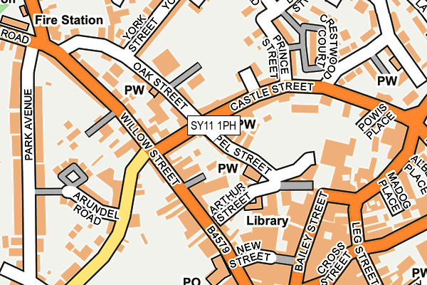 SY11 1PH map - OS OpenMap – Local (Ordnance Survey) SY11 1PH map - OS OpenMap – Local (Ordnance Survey)