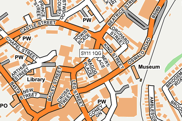 SY11 1QG map - OS OpenMap – Local (Ordnance Survey) SY11 1QG map - OS OpenMap – Local (Ordnance Survey)