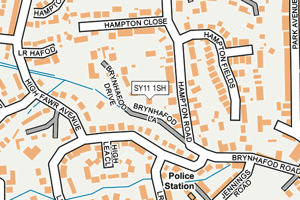 SY11 1SH map - OS OpenMap – Local (Ordnance Survey) SY11 1SH map - OS OpenMap – Local (Ordnance Survey)
