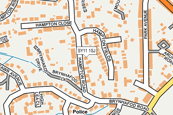 SY11 1SJ map - OS OpenMap – Local (Ordnance Survey) SY11 1SJ map - OS OpenMap – Local (Ordnance Survey)