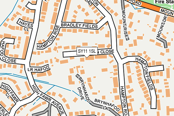SY11 1SL map - OS OpenMap – Local (Ordnance Survey) SY11 1SL map - OS OpenMap – Local (Ordnance Survey)