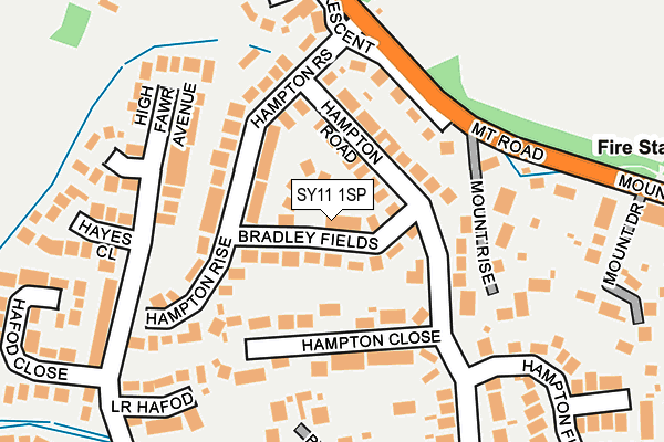 SY11 1SP map - OS OpenMap – Local (Ordnance Survey) SY11 1SP map - OS OpenMap – Local (Ordnance Survey)