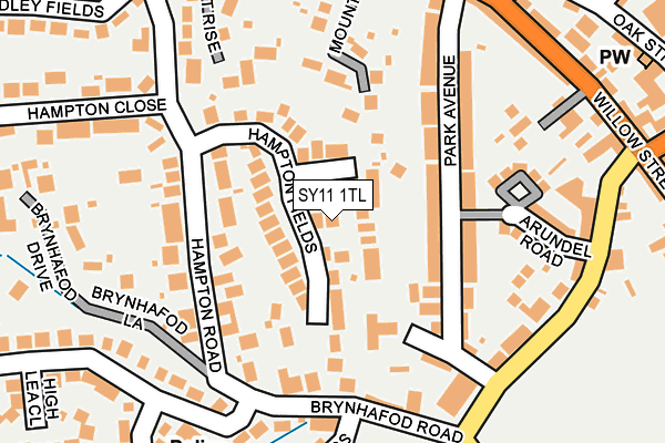SY11 1TL map - OS OpenMap – Local (Ordnance Survey) SY11 1TL map - OS OpenMap – Local (Ordnance Survey)