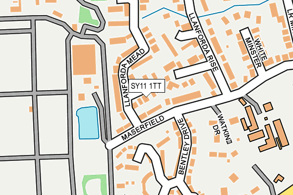 SY11 1TT map - OS OpenMap – Local (Ordnance Survey) SY11 1TT map - OS OpenMap – Local (Ordnance Survey)