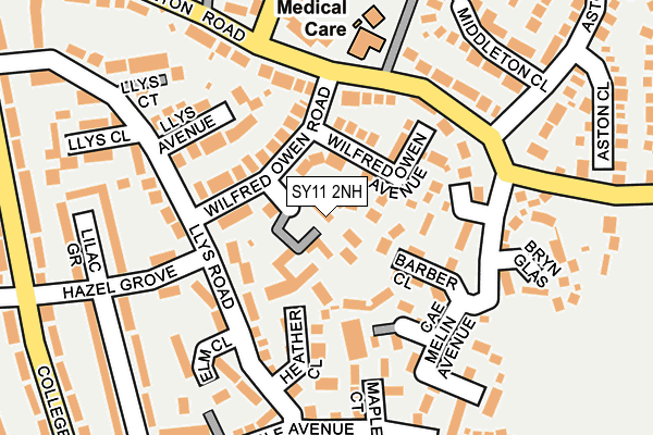 SY11 2NH map - OS OpenMap – Local (Ordnance Survey) SY11 2NH map - OS OpenMap – Local (Ordnance Survey)