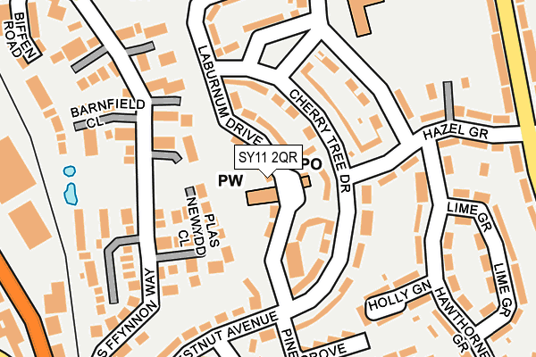 SY11 2QR map - OS OpenMap – Local (Ordnance Survey) SY11 2QR map - OS OpenMap – Local (Ordnance Survey)